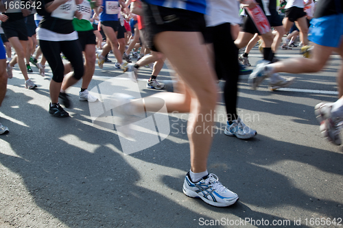 Image of Running fast, marathon