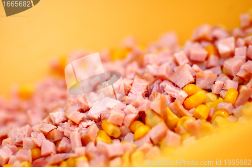 Image of Sliced ham background