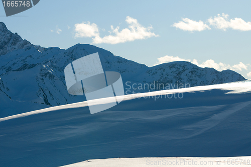 Image of Snowy winter mountains