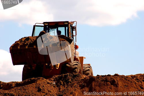 Image of Excavator working