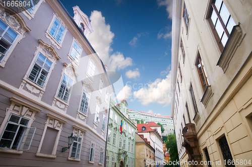 Image of Prague. Old, charming buildings