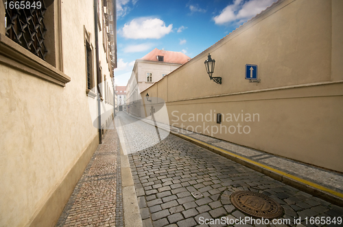 Image of Prague. Old, charming street