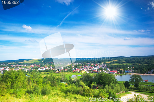 Image of Lovely village in the valley.