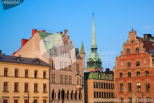 Image of Old town buildings in Stockholm, Sweden