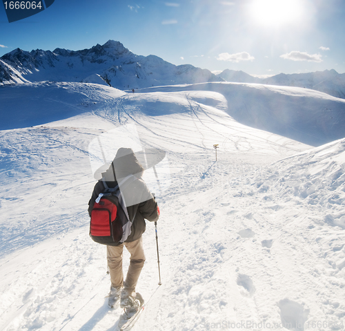 Image of Mountain trekking