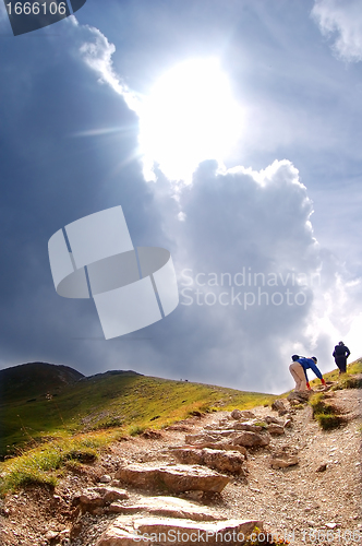 Image of Mountains hiking trail