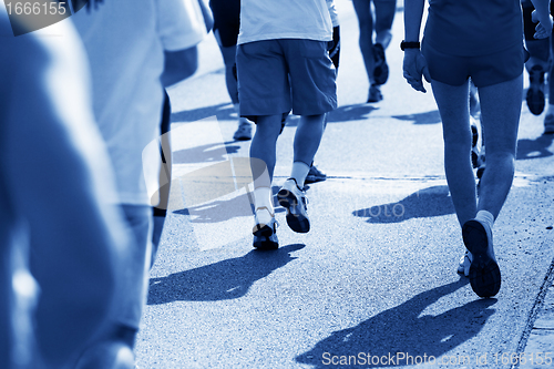 Image of Running fast, marathon