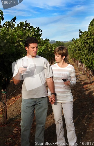 Image of Couple at vineyard