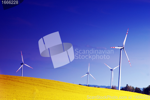 Image of Wind turbines.