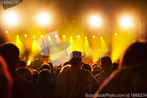 Image of People on music concert