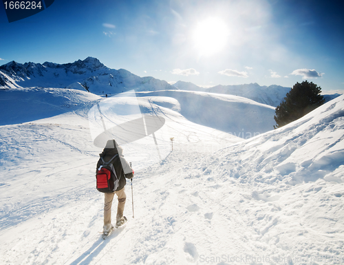 Image of Mountain trekking