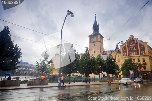 Image of Prague. Near the Charles Bridge