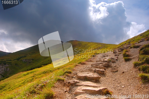 Image of Mountains hiking trail