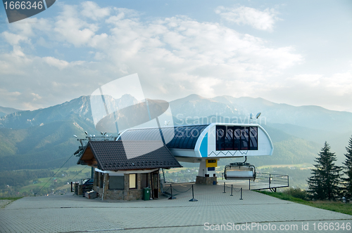 Image of A chair-lift in Tatra Mountains