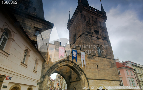 Image of Prague. Charles bridge, Mala Strana gate