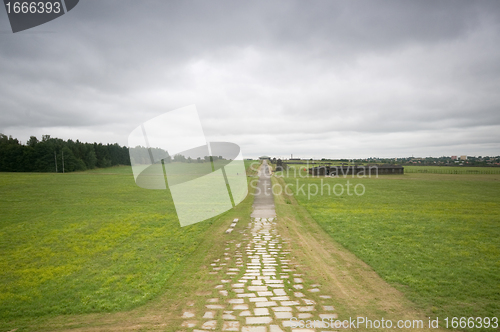 Image of Majdanek - concentration camp in Poland. 