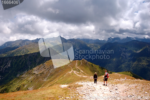 Image of Mountains stormy landscape