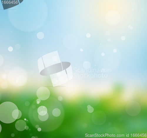 Image of Nature blur summer background. 