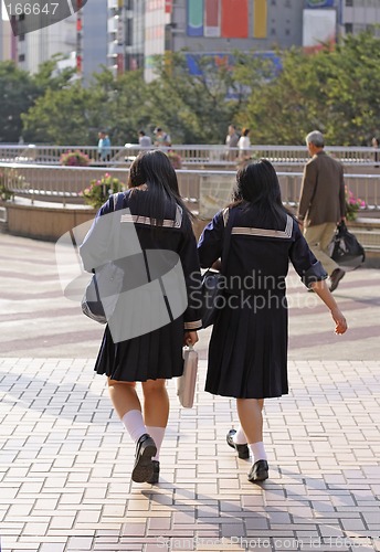 Image of Japanese schoolgirls