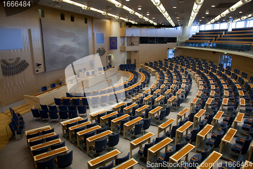 Image of Interior of Swedish parliament in Stockholm