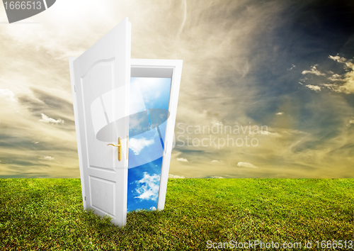 Image of Open door to new life