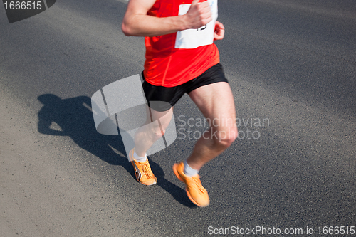 Image of Marathon runner running
