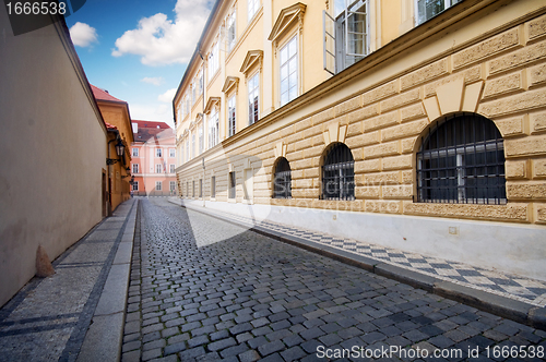 Image of Prague. Old, charming street