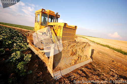 Image of Excavator working