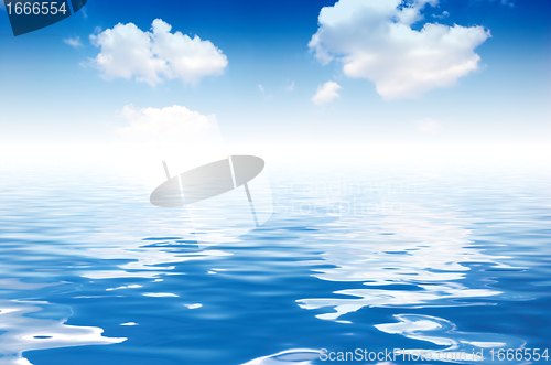 Image of Ocean and Sky background