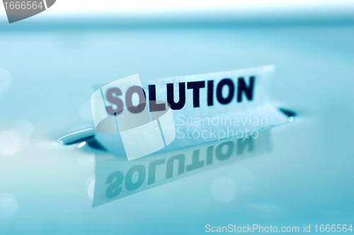 Image of SOLUTION concept