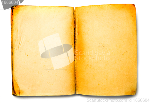 Image of Old empty grunge paper of a book