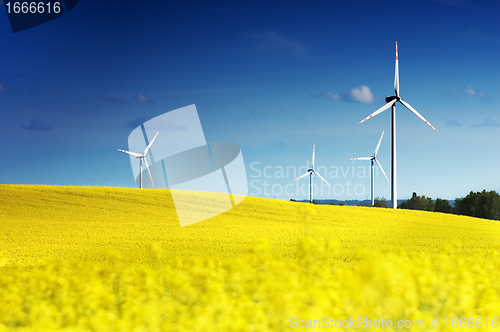 Image of Wind turbines.