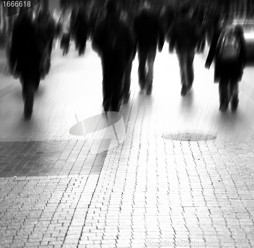 Image of Busy big city street