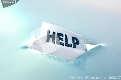 Image of HELP message concept
