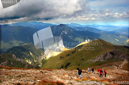 Image of Mountains stormy landscape