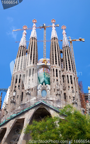 Image of La Sagrada Familia cathedral in Barcelona