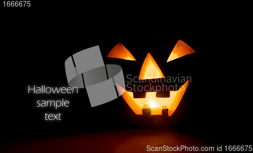 Image of Glowing halloween pumpkin