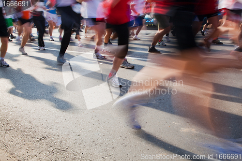 Image of Running fast, marathon