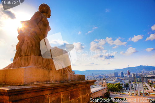 Image of Barcelona view from Catalunya National Museum of Art