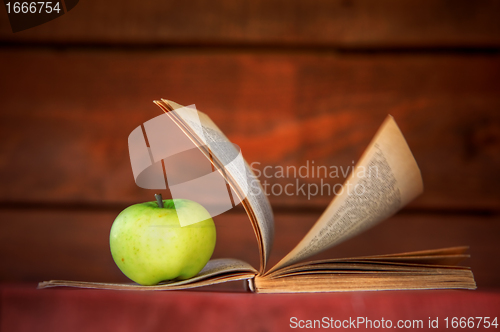 Image of Apple and book