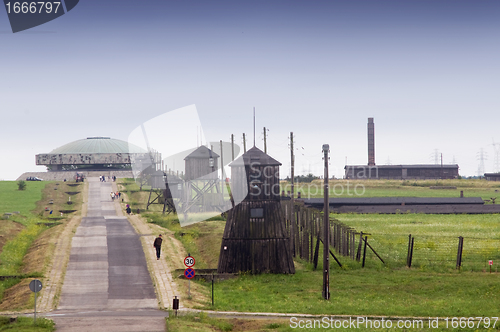 Image of Majdanek - concentration camp in Poland. 