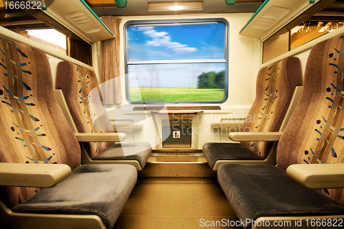 Image of Travel in comfortable train.