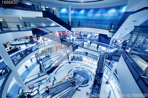 Image of Modern shopping mall interior