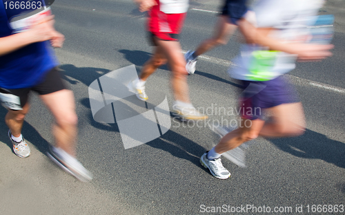 Image of Running fast, marathon