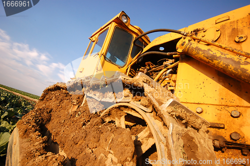 Image of Excavator working