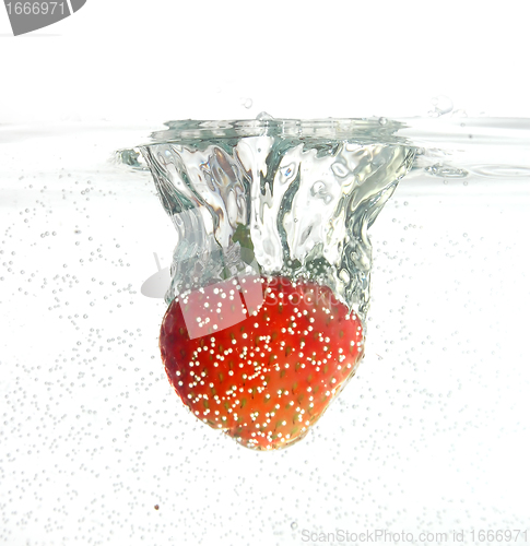 Image of Strawberry in water