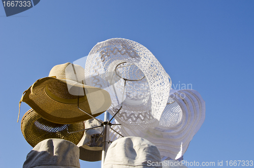 Image of Summer hats titfer natural material protection sun 