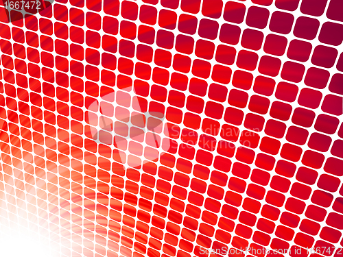 Image of Red rays light 3D mosaic. EPS 8