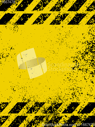 Image of A grungy and worn hazard stripes texture. EPS 8