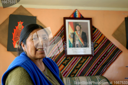 Image of Esther Morales sister of the President of Bolivia 